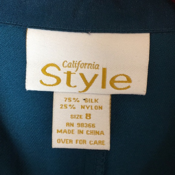 🌙Formal silk blend top with Peter Pan color - Picture 2 of 5